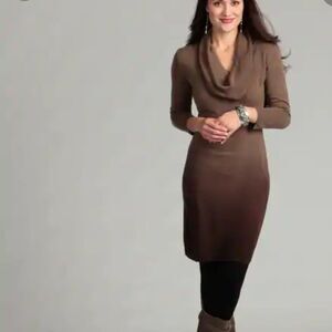 Connected Apparel Ombre Sweater Dress‎